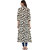 Janasya Women's Cream Cotton A-Line Printed Kurta