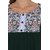 Janasya Women's Dark Green Crepe A-Line Digital Print Kurta