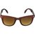 HRINKAR Men's Brown Mirrored Wayfarer Sunglasses.