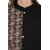 Janasya Women's Black Cotton Asymmetric Printed Kurta With Palazzo