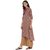 Janasya Women's Multicolor Cotton High Low Hemline Floral Print Kurta