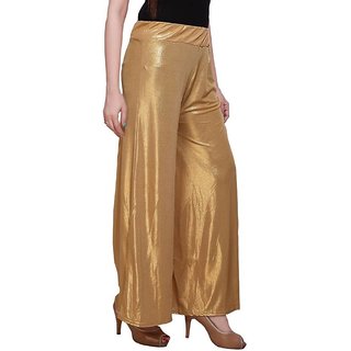 Riya Daily wear Golden  colour of palazzo pant and trousers on 299
