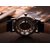 idivas 8 Round Dial Brown Leather Strap Quartz Watch For Men