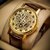 idivas 16 Round Dial Brown Leather Strap Quartz Watch For Men