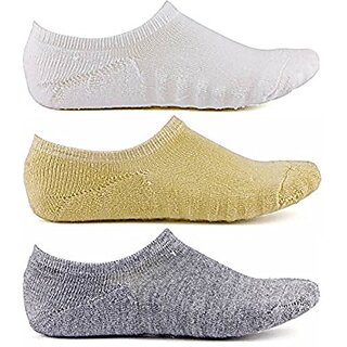DDH 100 Terry Cotton Loafer Socks,Ankle Socks For Men and Women (3 Pairs)