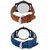 idivas 10 Blue Brown Combo Latest Designing Stylist Analog Combo Watch For Men