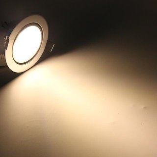 SNAP LIGHT LED Downlight 3w, Color of Fixture- White, Color of LED Warm White  Pack of 1