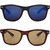 Zyaden Blue Wayfarer UV Protection Unisex Sunglasses Combo