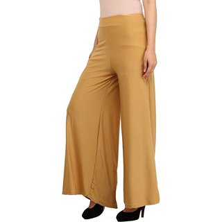 Riya Daily wear Skin /Gold colour of palazzo pant and trousers