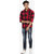 Campus Sutra Men's Red Casual Shirt