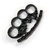 Black Side Knuckle Punch Duster for Martial Arts and Self Defence