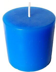 Kesar Zems Scented Pillar Candle Blue