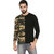 Campus Sutra Men's Black Printed T-shirt