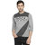 Campus Sutra Men's Grey Printed T-shirt