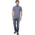 X Colour Men's Grey Casual Shirt