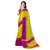 Janvi Sales Yellow Poly Cotton Striped Pattern Saree With Matching Blouse Piece (jvcndPC12)