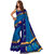 janvi sales blue cotton silk heavy embroidered party wear saree with matching blouse piece(jvcnd-CSBlue)
