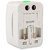 Universal Pocket Travel Charger Multi-Plug, AU/EU/UK/US/CN Worldwide Adaptor  (White)