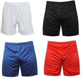 Sports Polyester Multi-colour Shorts,Swimming Shorts,Gym Shorts,Barmunda Set of 4
