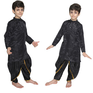 Kaku Fancy Dresses Black Dhoti Kurta For Kids kids,Costume of Indian State Traditional Wear For Kids School Annual function/Theme Party/Competition/Stage Shows/Birthday Party Dress