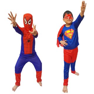 Kaku Fancy Dresses Combo Super Hero Costume,CosPlay Costume,CaliFor Kidsnia Costume For Kids School Annual function/Theme Party/Competition/Stage Shows/Birthday Party Dress (2 Pieces )
