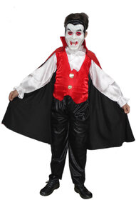 Kaku Fancy Dresses Vampire Dracula Cosplay Costume/CaliFor Kidsnia Costume/Halloween Costume For Kids School Annual function/Theme Party/Competition/Stage Shows Dress