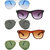 Zyaden Combo of  5 Aviator, Aviator, Aviator, Wayfarer & Wayfarer Sunglasses-Combo 3159