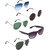 Zyaden Combo of  5 Aviator, Aviator, Aviator, Round & Wayfarer Sunglasses-Combo 3206