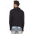 Pause Black Solid Cotton Hooded Slim Fit Full Sleeve Men'S Cardigan T-Shirt