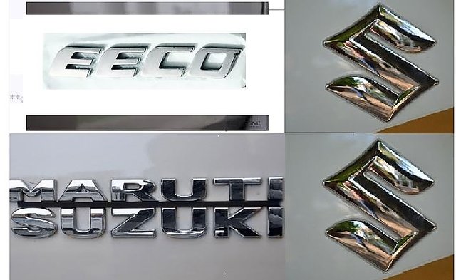 Buy Logo MARUTI SUZUKI EECO Monogram Chrome Car Monogram Emblem BADGE ...