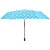 Style Homez Designer UV Coated 3-Fold Travel Color Changing Umbrella, 110 cm Cadet Blue Color