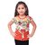 Semi Partywear western Half Sleevless for Kids Size 28 - Red Top by Triki.