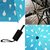 Style Homez Designer UV Coated 3-Fold Travel Color Changing Umbrella, 110 cm Cadet Blue Color