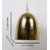 The Light Store Steel Pendant - Golden, 40 W.