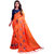janvi sales orange paper silk umbrella pattern embroidered work saree with blouse piece(jv-3003orange)