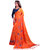 janvi sales orange paper silk umbrella pattern embroidered work saree with blouse piece(jv-3003orange)
