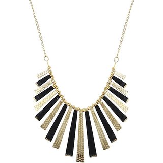 Sparkle Oxidised Multicolor Alloy Necklace Set For Women