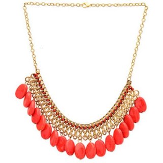 Sparkle Oxidised Multicolor Alloy Necklace Set For Women