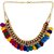 Sparkle Oxidised Multicolor Alloy Necklace Set For Women
