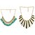 Sparkle Oxidised Multicolor Alloy Necklace Set For Women