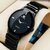 Iik Collection Black Round Dial Metal Strap Analog Watch A555 For Men