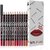 Soft Matte Lip Liner Pencil Long Lasting 12 Pcs 4.2 gm