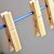 Blossoms Wooden Clips Bamboo Pegs Clips 40 Pcs- clip size- 6.11.1cm Sold By Evershine Gifts And Household
