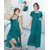 Hot Womens Sleepwear 2pc Nighty   Over Coat Bed Dress Night  RobeSet 348D Teal Blue Fun