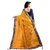 Dwarkesh Fashion Yellow Color Lace Border Work Saree With Blouse Piece(df-3006-yellow)