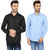 Black Bee Solid Casual Shirts For Men