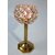 FSAT HOME   Crystal t lights Holder (8 Inch X 3.5 Inch,Golden,Brass)