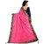 janvi sales pink color lace border work saree with blouse piece (jv-3006- pink)