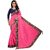 janvi sales pink color lace border work saree with blouse piece (jv-3006- pink)