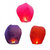 Stylish Multicolor Paper Sky Lanterns lamps fanush 80 cm X 56 cm, Pack of 3